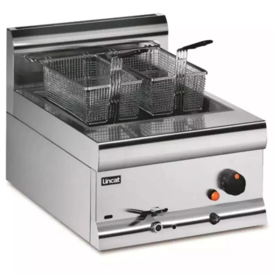 Lincat Silverlink 600 Single Tank Twin Basket LPG Gas Fryer 8 Litres - Cater-Connect Ltd