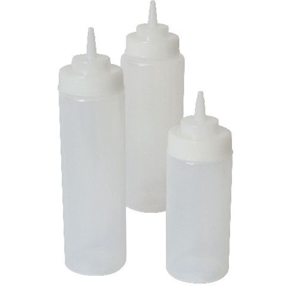 Squeeze Bottle Wide Neck Clear 16oz/47cl Pack Size 6 - Cater-Connect Ltd