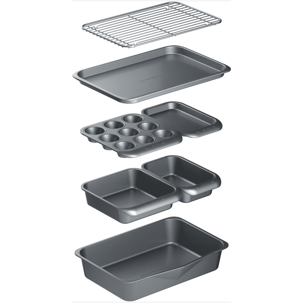 MasterClass Smart Space Seven-Piece Stacking Non-Stick Baking & Roasting Set - Cater-Connect Ltd