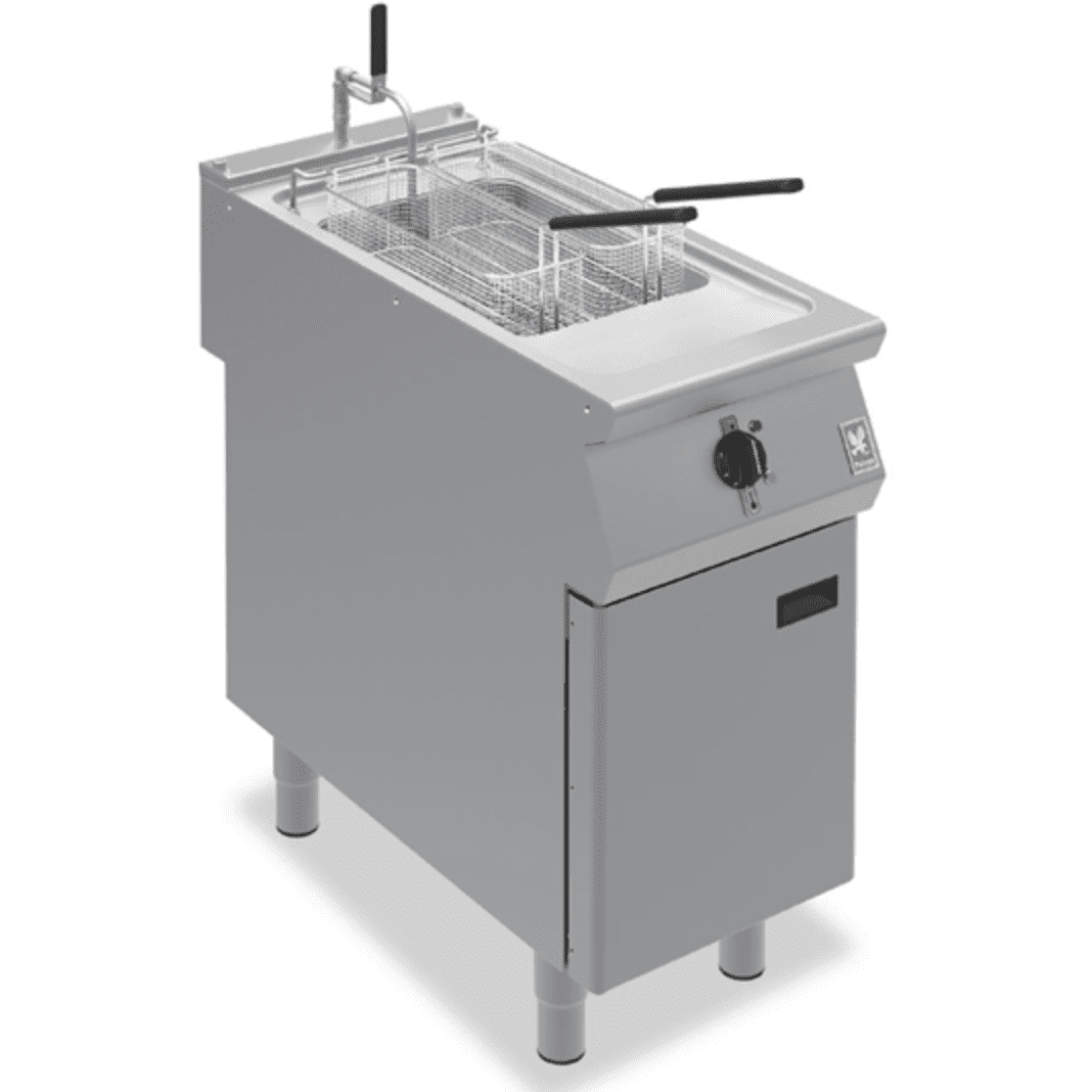 Falcon F900 Series E9341F Single Tank Twin Basket Electric Filtration Fryer 21 Litres - Cater-Connect Ltd