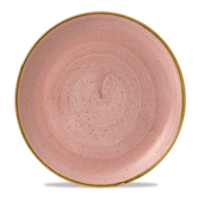 Churchill Stonecast® Petal Pink Small Coupe Plate 16.50cm / 6.7" Case Size 12 - Cater-Connect Ltd
