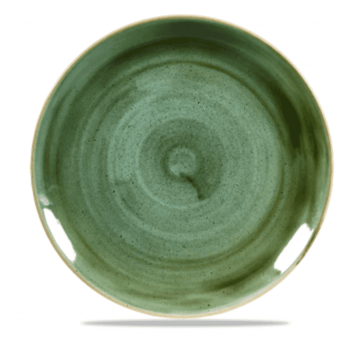 Churchill Stonecast® Samphire Green Small Coupe Plate 16.50cm / 6.7" Case Size 12 - Cater-Connect Ltd