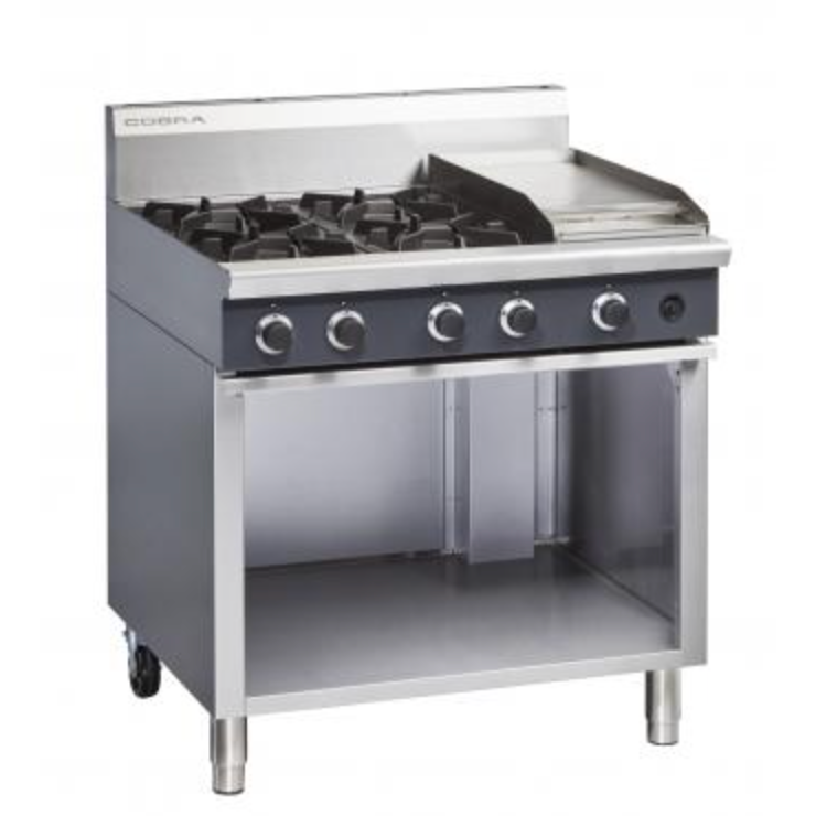 Blue Seal Cobra C9C 900mm 4 Burner Gas Cooktop & Griddle - Cater-Connect Ltd