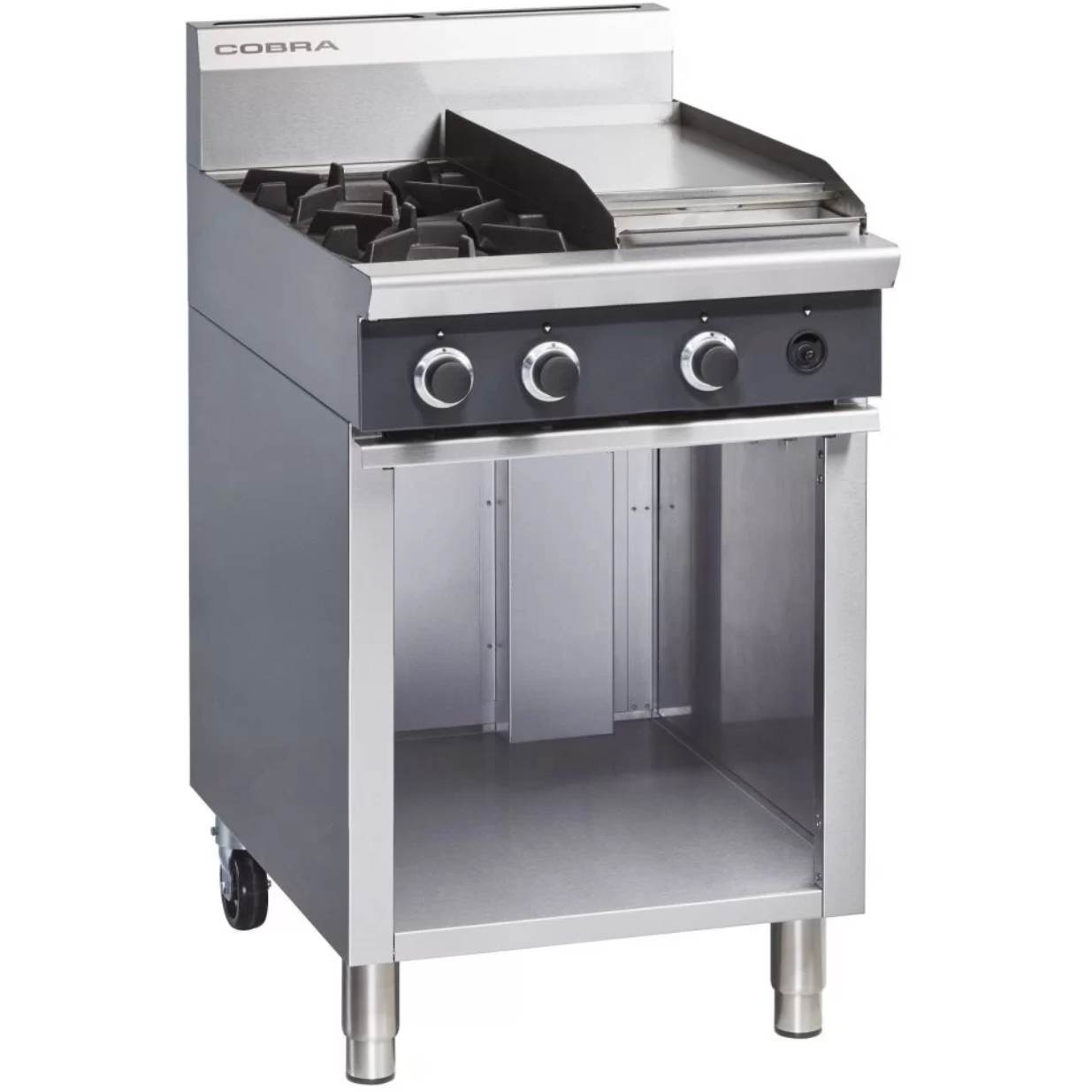 Blue Seal Cobra C6C 600mm 2 Burner Gas Cooktop & Griddle - Cater-Connect Ltd