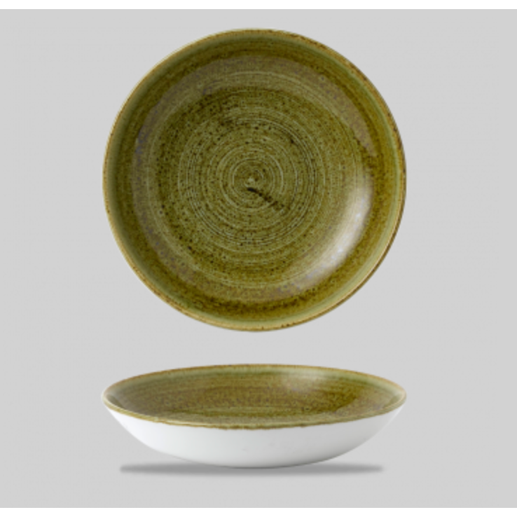Churchill Stonecast® Coupe Bowl Plume Olive 24.80cm Case Size 12.