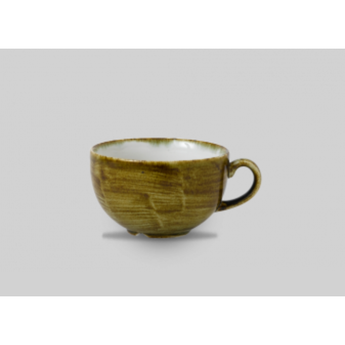Churchill Stonecast® Cappuccino Cup Plume Olive 12.0 fl oz Case Size 12.