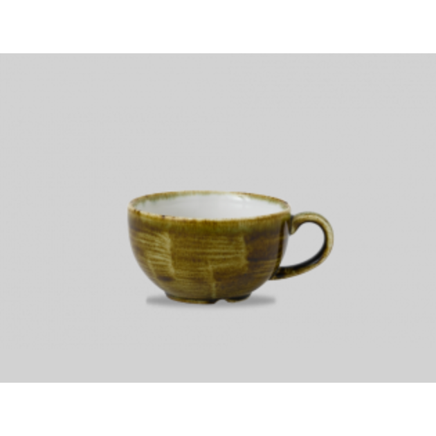 Churchill Stonecast® Cappuccino Cup Plume Olive 8.0 fl oz Case Size 12.