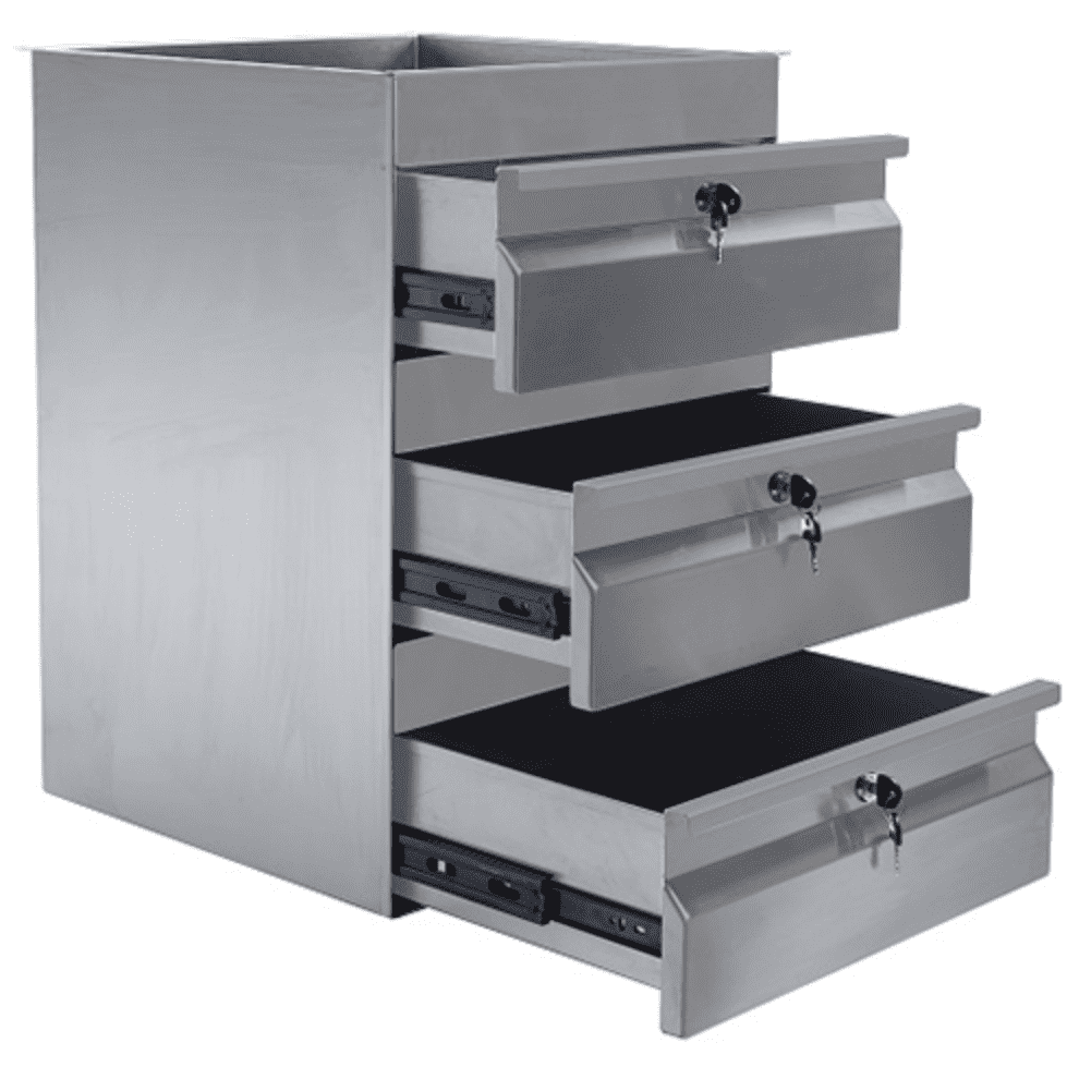 Simply Stainless Triple Drawer - Cater-Connect Ltd