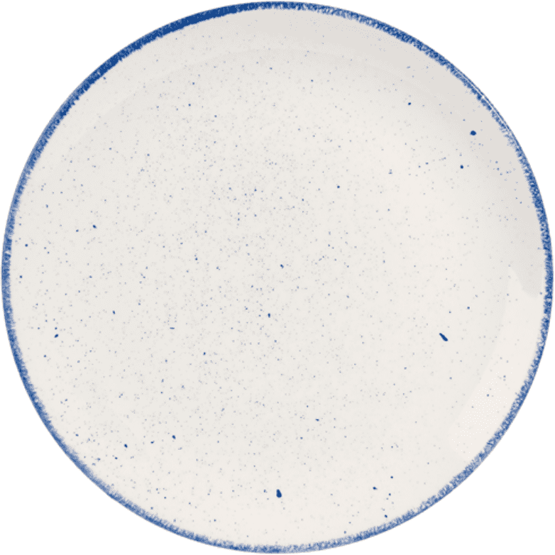 Churchill Stonecast Hints Indigo Large Coupe Evolve Plate 32.4cm Case Size 6 - Cater-Connect Ltd