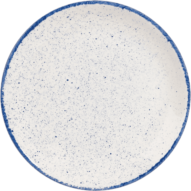 Churchill Stonecast Hints Indigo Small Coupe Evolve Plate 16.5cm Case Size 12 - Cater-Connect Ltd