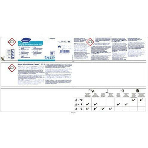 Suma SmartDose D2.3 Multi-Purpose Cleaner Super Concentrate 1.4Ltr - Cater-Connect Ltd