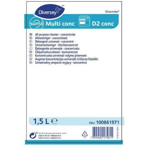 Suma Multi D2 All-Purpose Cleaner Super Concentrate 1.5Ltr.