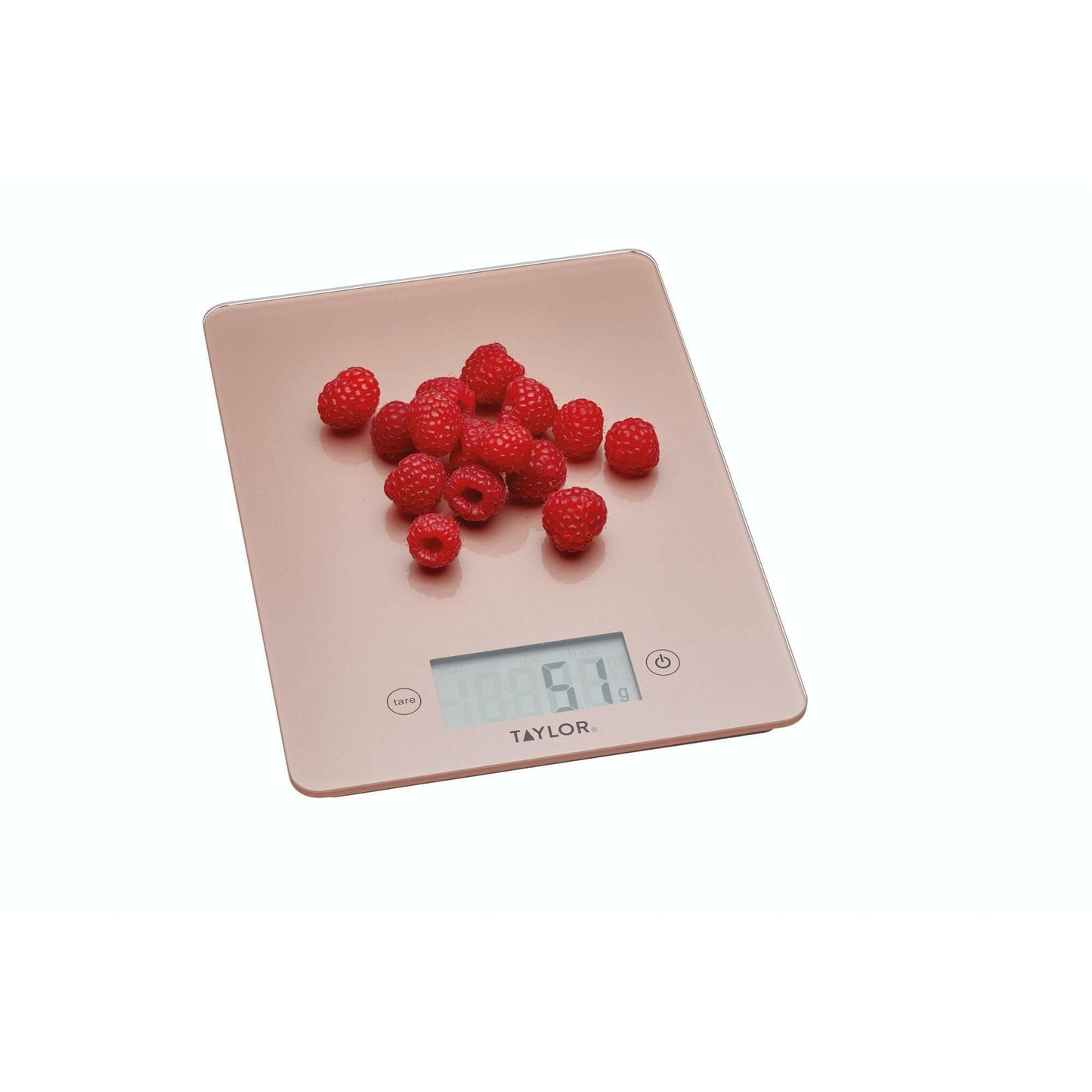 Taylor Pro Glass Digital 5Kg Kitchen Scales - Rose Gold.