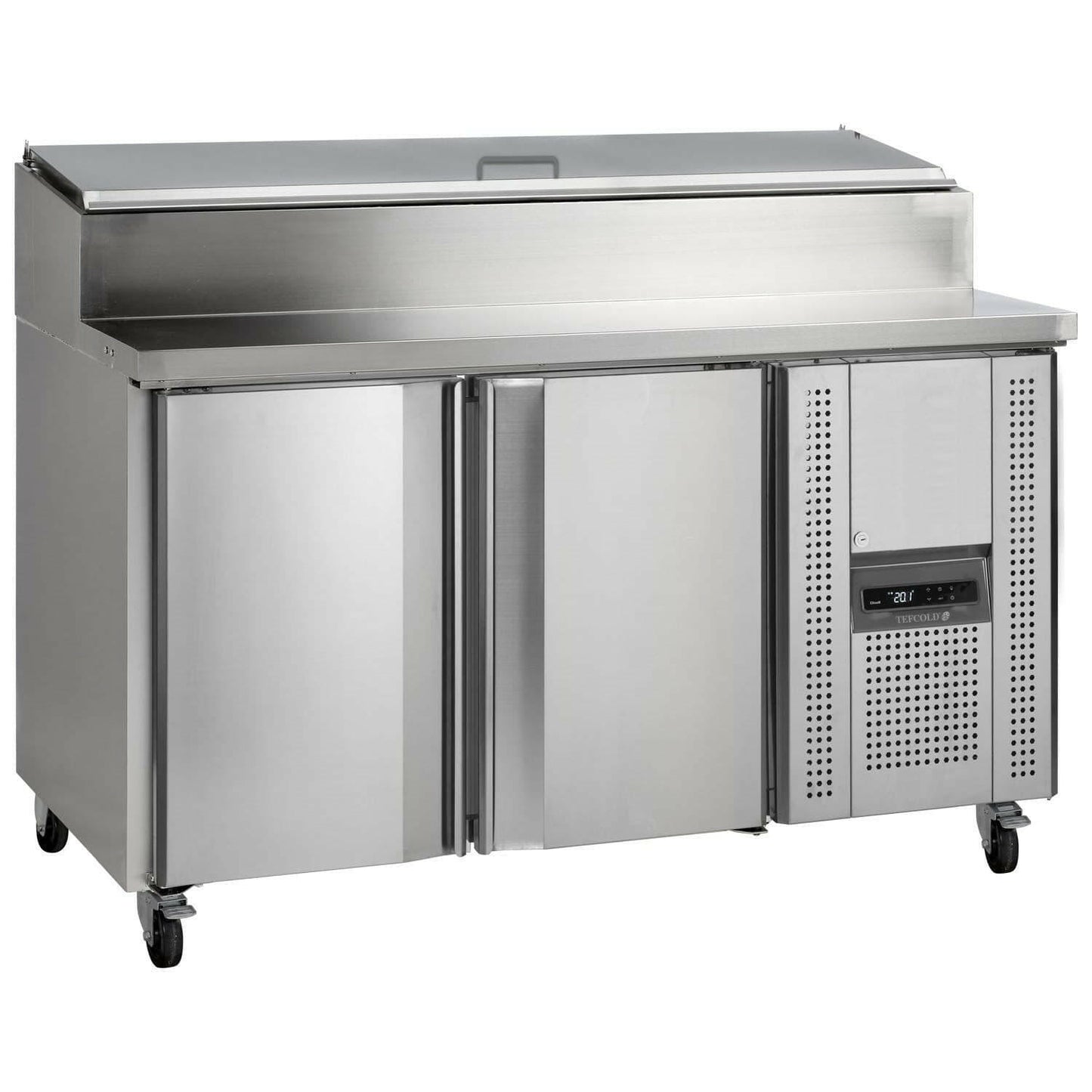Tefcold SS7200 SS Two Door Fan Assisted Preparation Counter Fridge 320 Litres - Cater-Connect Ltd