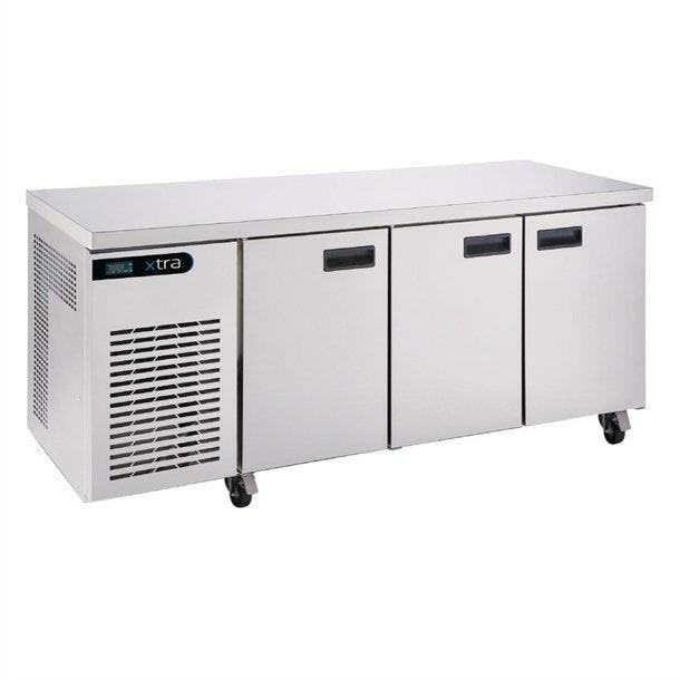 Foster Xtra XR3H Three Door Commercial Counter Fridge 435 Litres.