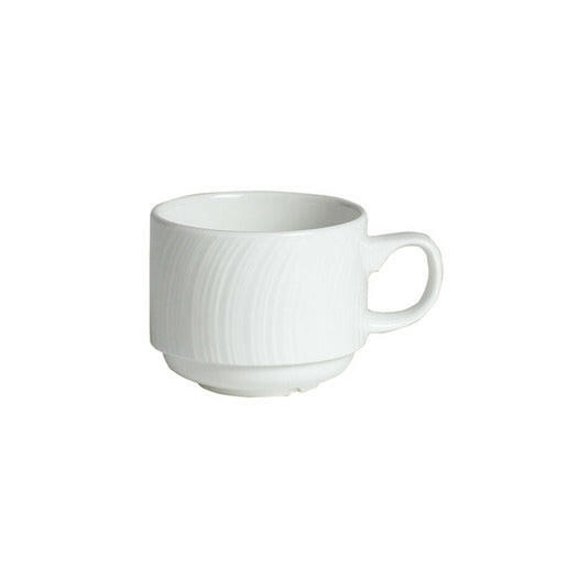 Steelite Spyro Cup White Stackable 21.25cl (Pack Of 36) - Cater-Connect Ltd