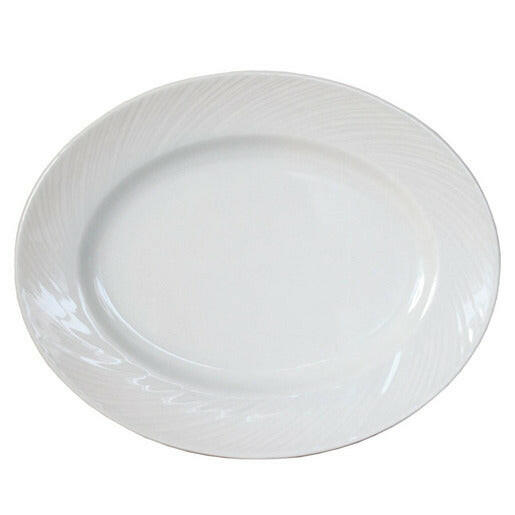 Steelite Spyro Plate Oval White 28cm (Pack Of 12) - Cater-Connect Ltd