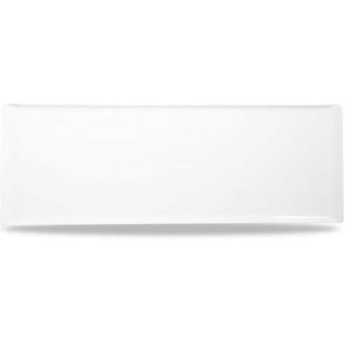 Churchill Alchemy Balance White Rectangle Buffet Tray 58 x 20cm Case Size 4.