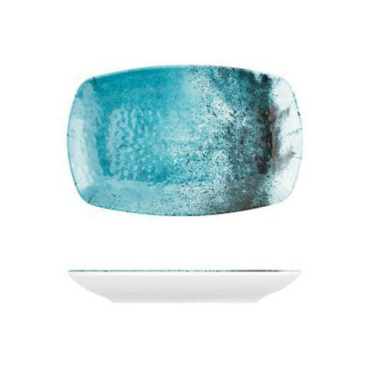Creative Blue Larnaca Sand Melamine Oblong Plate 23.5cm x 2.5cm Case Size 12 - Cater-Connect Ltd