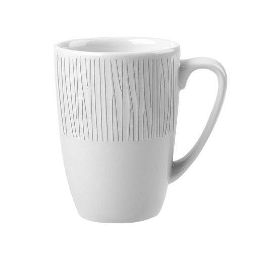 Churchill Bamboo Mug White 340ml/12oz Case Size 12 - Cater-Connect Ltd