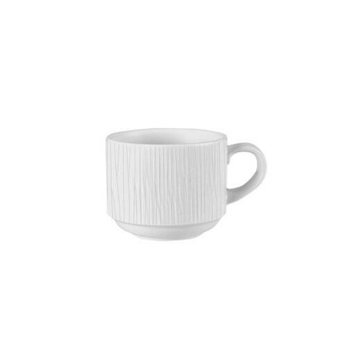 Churchill Bamboo Stacking Cup White 8oz Case Size 12 - Cater-Connect Ltd