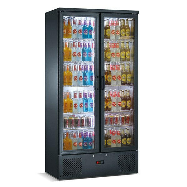 Blizzard Upright Double Door Bar Bottle Cooler 492 Bottles - Cater-Connect Ltd