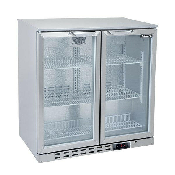Blizzard Double Door BAR2SS Bar Bottle Cooler 202 Bottles - Cater-Connect Ltd