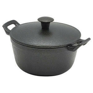 GenWare Cast Iron Casserole Dish 13.5 x 6.6cm - Cater-Connect Ltd