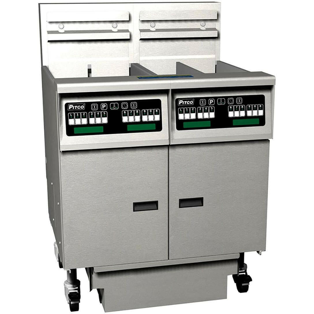 Pitco SEH50/FD-FF Twin Tank Filtration Electric Fryer 44 Litres - Cater-Connect Ltd