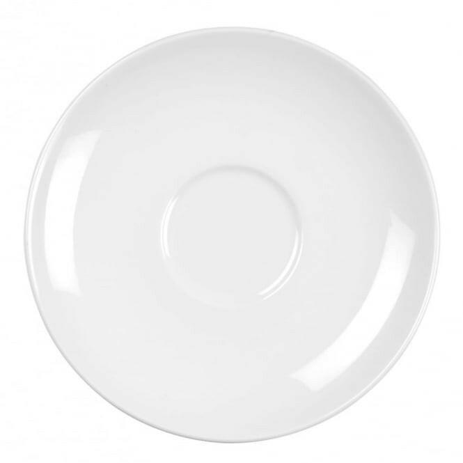 Churchill Alchemy White Coupe Tea Saucer 15.3cm 6" Case Size 24 - Cater-Connect Ltd