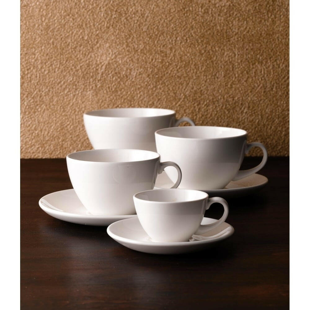Churchill Alchemy White Coupe Tea Saucer 15.3cm 6" Case Size 24 - Cater-Connect Ltd