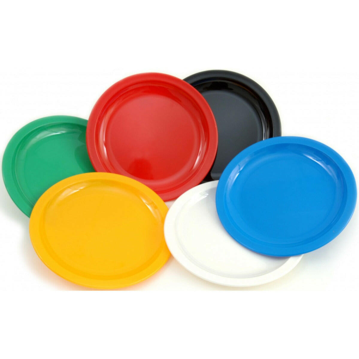 Polycarbonate 23cm Narrow Rimmed Plates - Cater-Connect Ltd