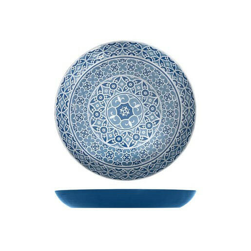 Creative Blue Moroccan Marrakesh Bowl 38cm x 4.5cm Case Size 6 - Cater-Connect Ltd