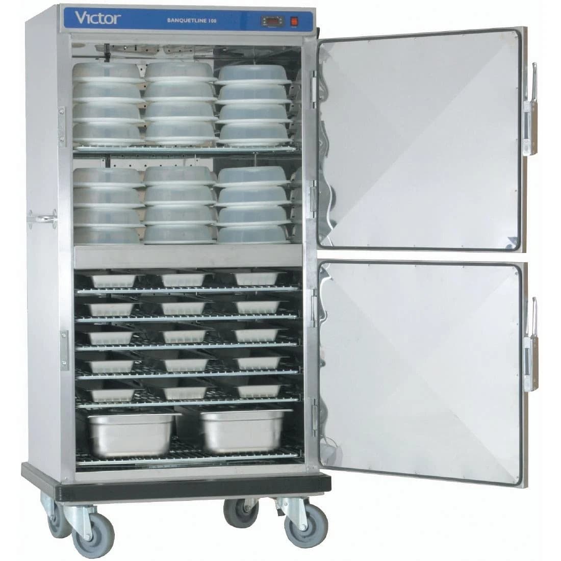 Victor BL100H2 Banquetline Double Door Banquet Cart 28 x 1/1GN - Cater-Connect Ltd