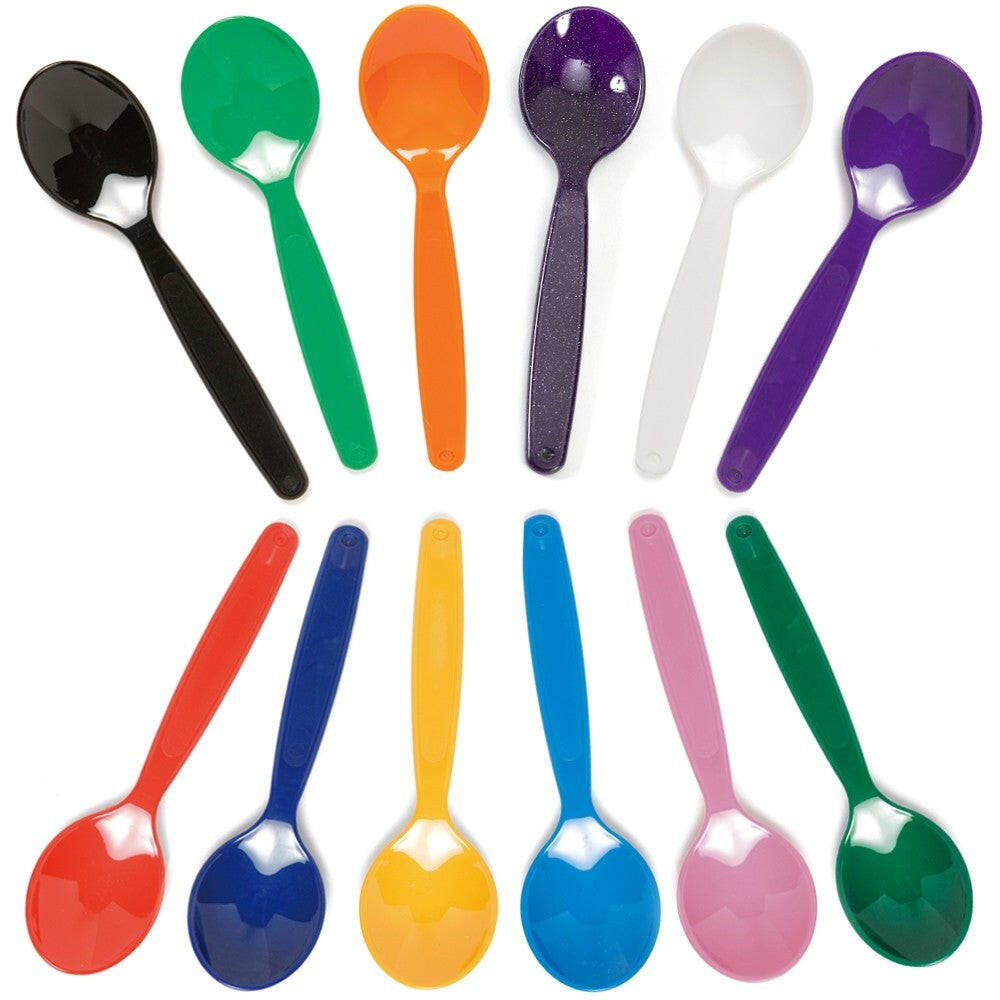 Educational Reusable Polycarbonate Small Dessert Spoon 17cm - Cater-Connect Ltd