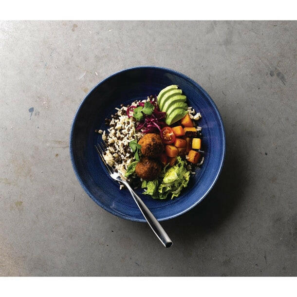 Churchill Stonecast Patina Cobalt Blue Evolve Coupe Bowl 9.75"Case Size 12 - Cater-Connect Ltd