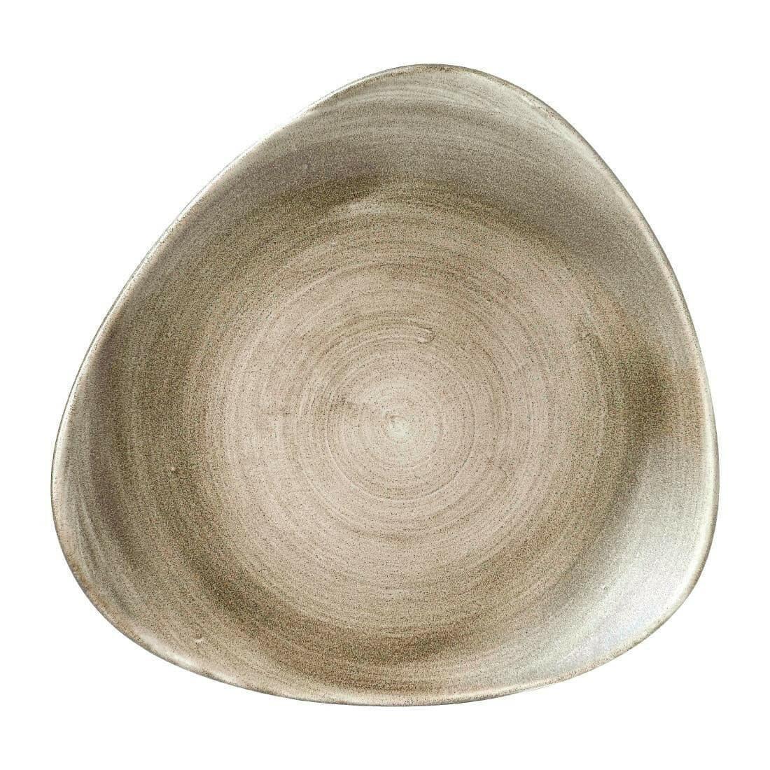 Churchill Stonecast Patina Antique Taupe Lotus Plate 9" Case Size 12.