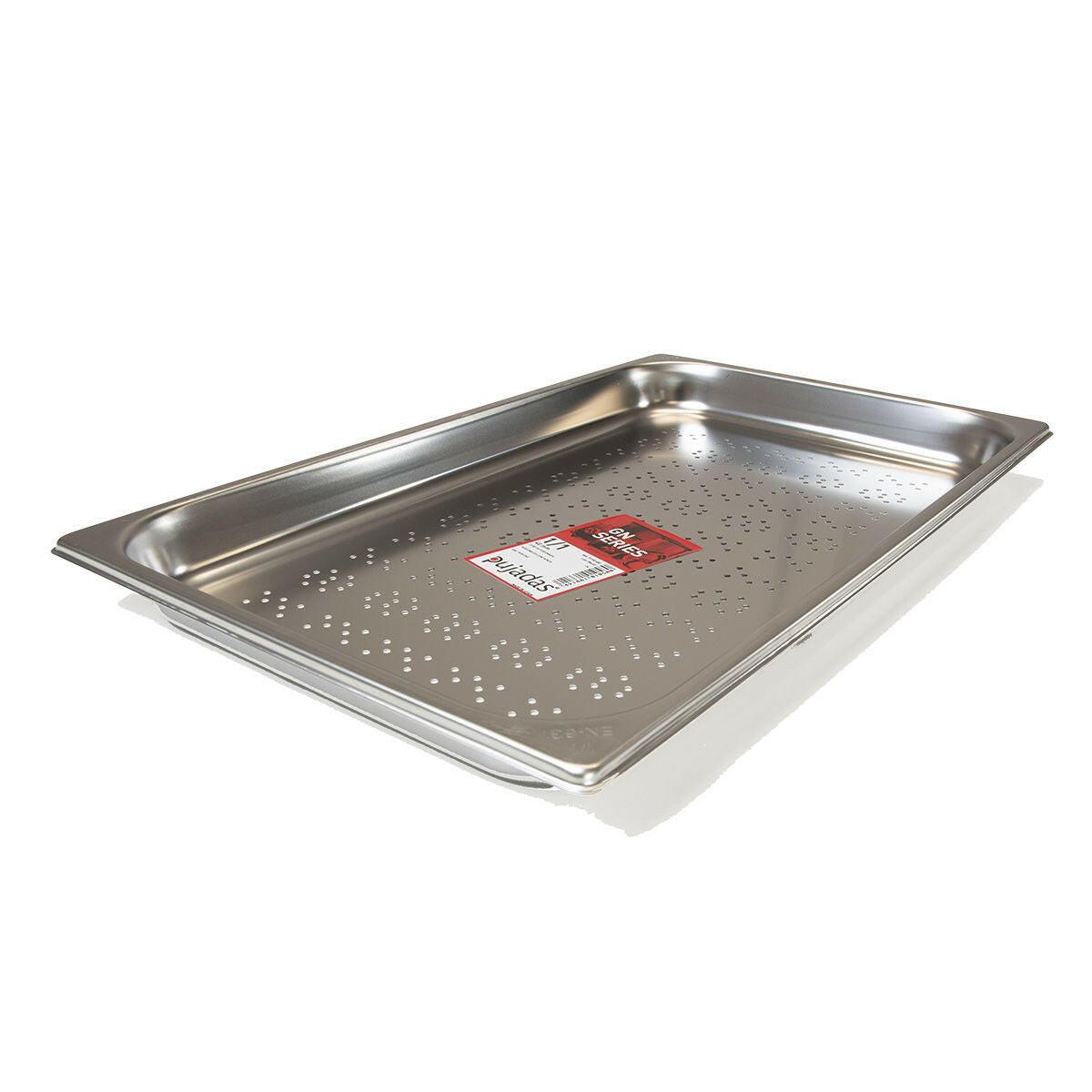 Pujadas 40mm Deep 1/1 Stainless Steel Perforated Gastronorm.