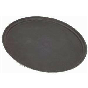 Genware Gengrip 68cm Oval Non-Slip Tray Black Sols Separately - Cater-Connect Ltd