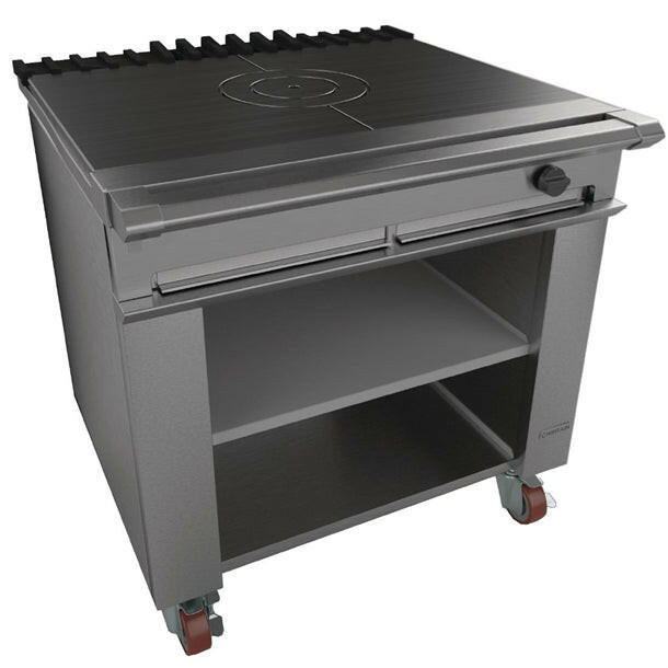Falcon Chieftain G1026BX Gas Bullseye Solid Top On Castors 10.5kw.