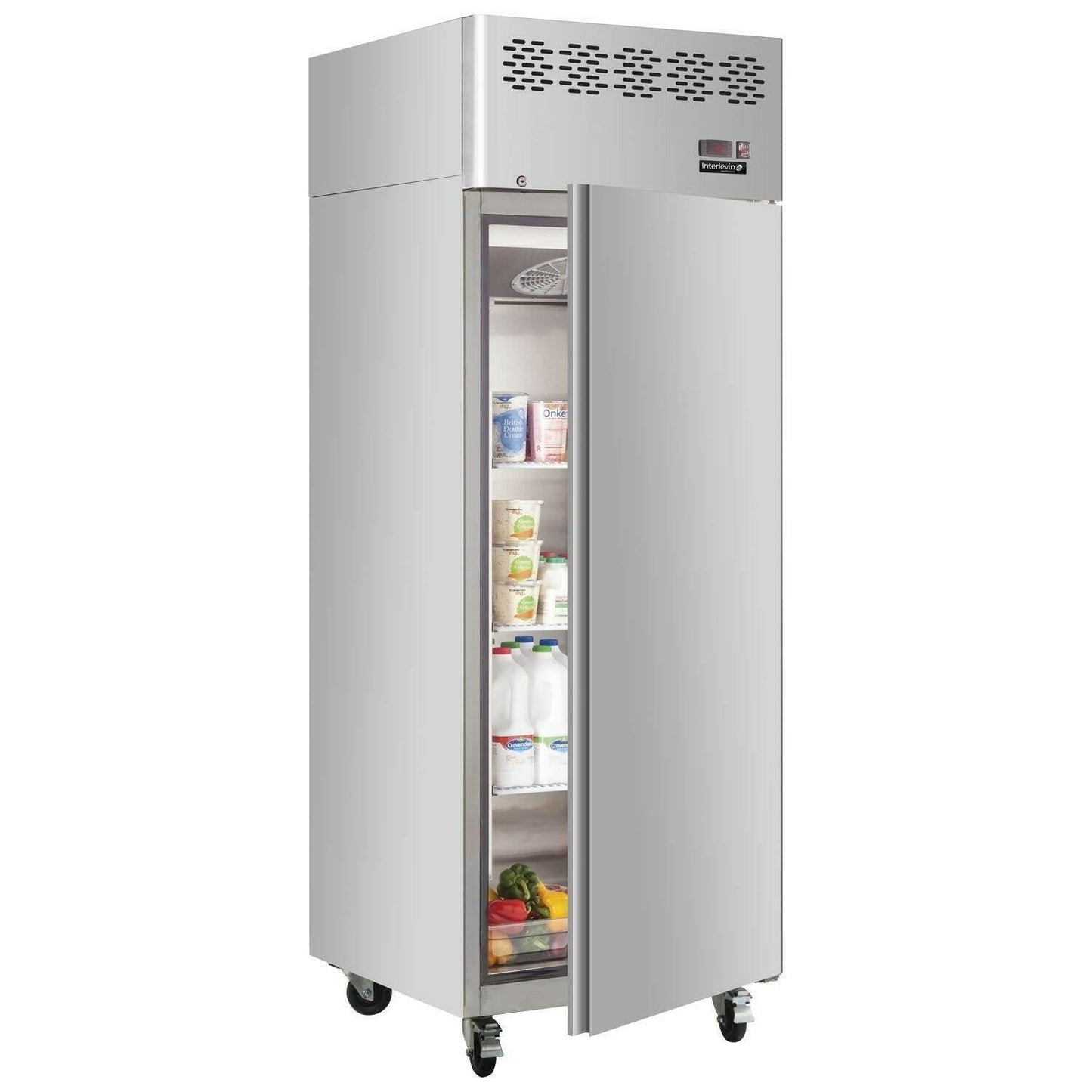 Tefcold CAR650 Single Door Stainless Steel Fridge 670 Litres.