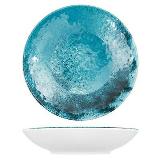Creative Blue Larnaca Sand Melamine Coupe Bowl 24cm x 5cm Case Size 12 - Cater-Connect Ltd