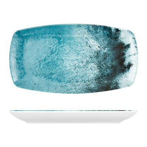 Creative Blue Larnaca Sand Melamine Oblong Plate 35.5cm x 2.5cm Case Size 12 - Cater-Connect Ltd