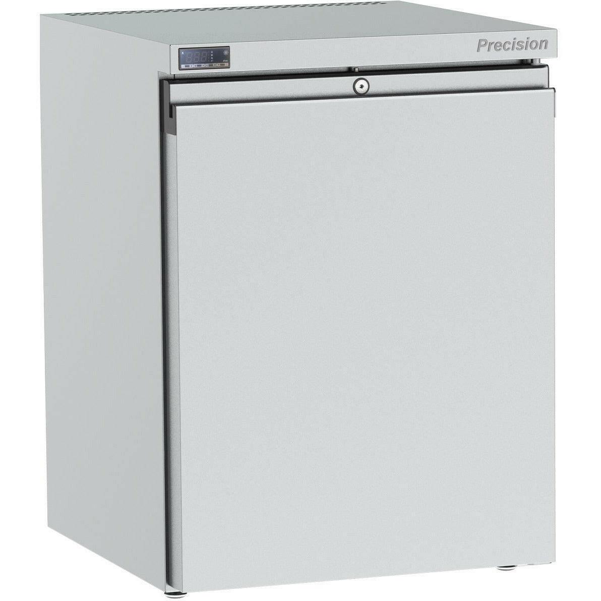 Precision HPU 150 Stainless Steel Single Door Undercounter Fridge 150 Litres.