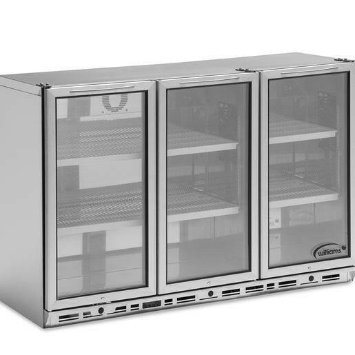 Williams BC3 Stainless Steel 3 Door Bar Bottle Cooler - Cater-Connect Ltd