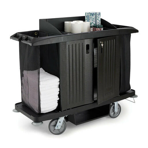 Rubbermaid Utility Cart with Locking Doors
