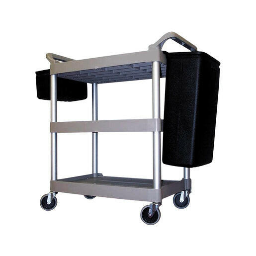 Rubbermaid Utility Trolley 3 Tier Platinum Frame.