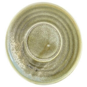 Genware Terra Porcelain Matt Grey Saucer 14.5cm Case Size 6 - Cater-Connect Ltd