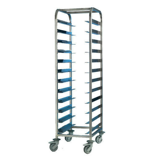 Premier Tray Clearing Trolley 1 x 12 Tray Stainless Steel Frame - Cater-Connect Ltd