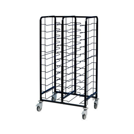Premier Tray Clearing Trolley 2 x 12 Tray Black Frame - Cater-Connect Ltd